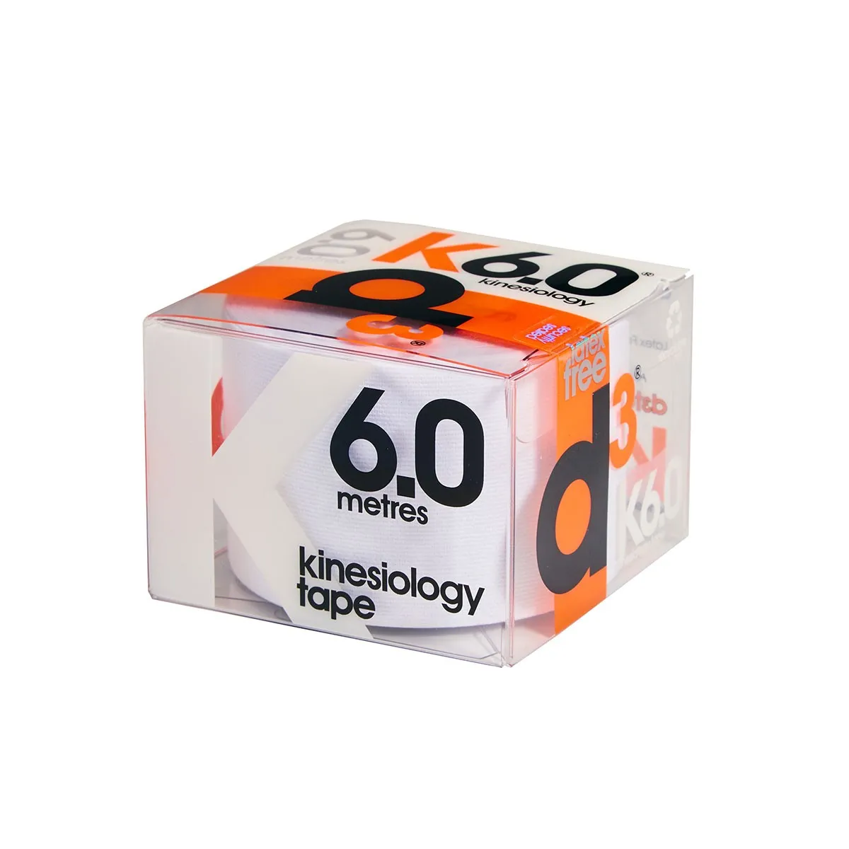 Tape Kinesiologico D3 Tape, 6 mt x 50 mm - Bianco