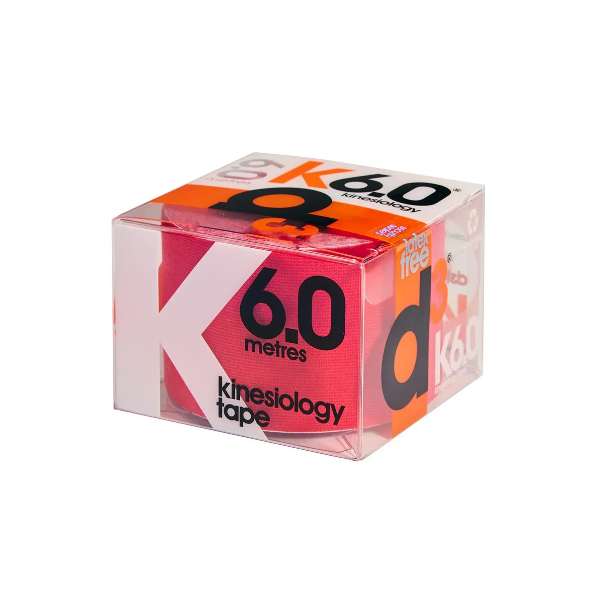 Tape Kinesiologico D3 Tape, 6 mt x 50 mm - Rosso