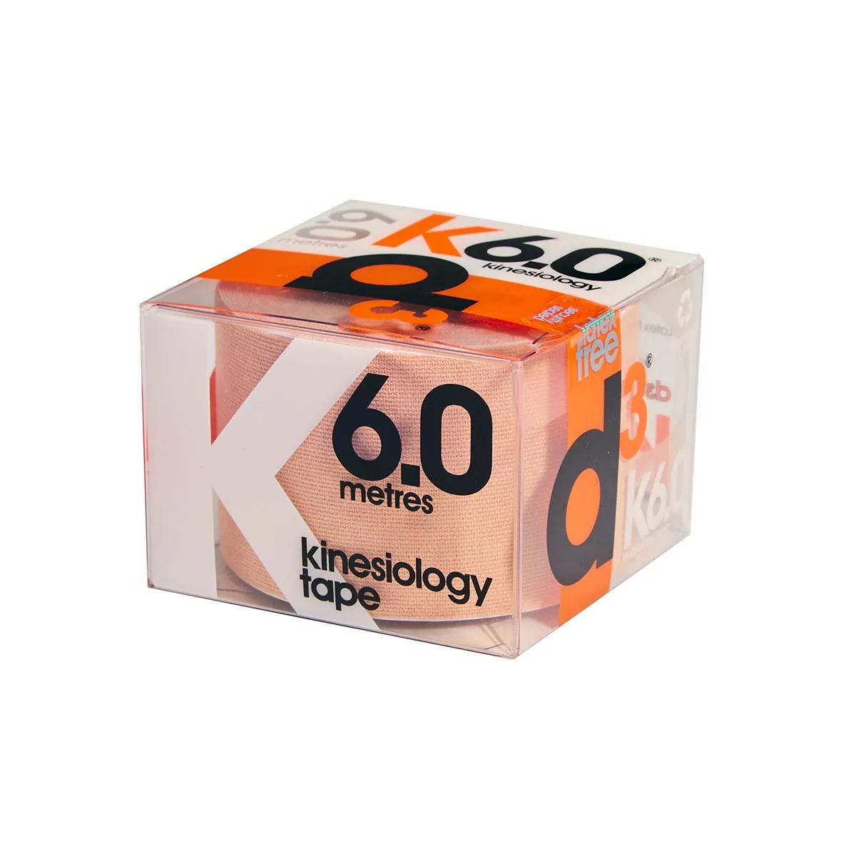 Tape kinesiologico D3 Tape, 6 mt x 50 mm - Beige