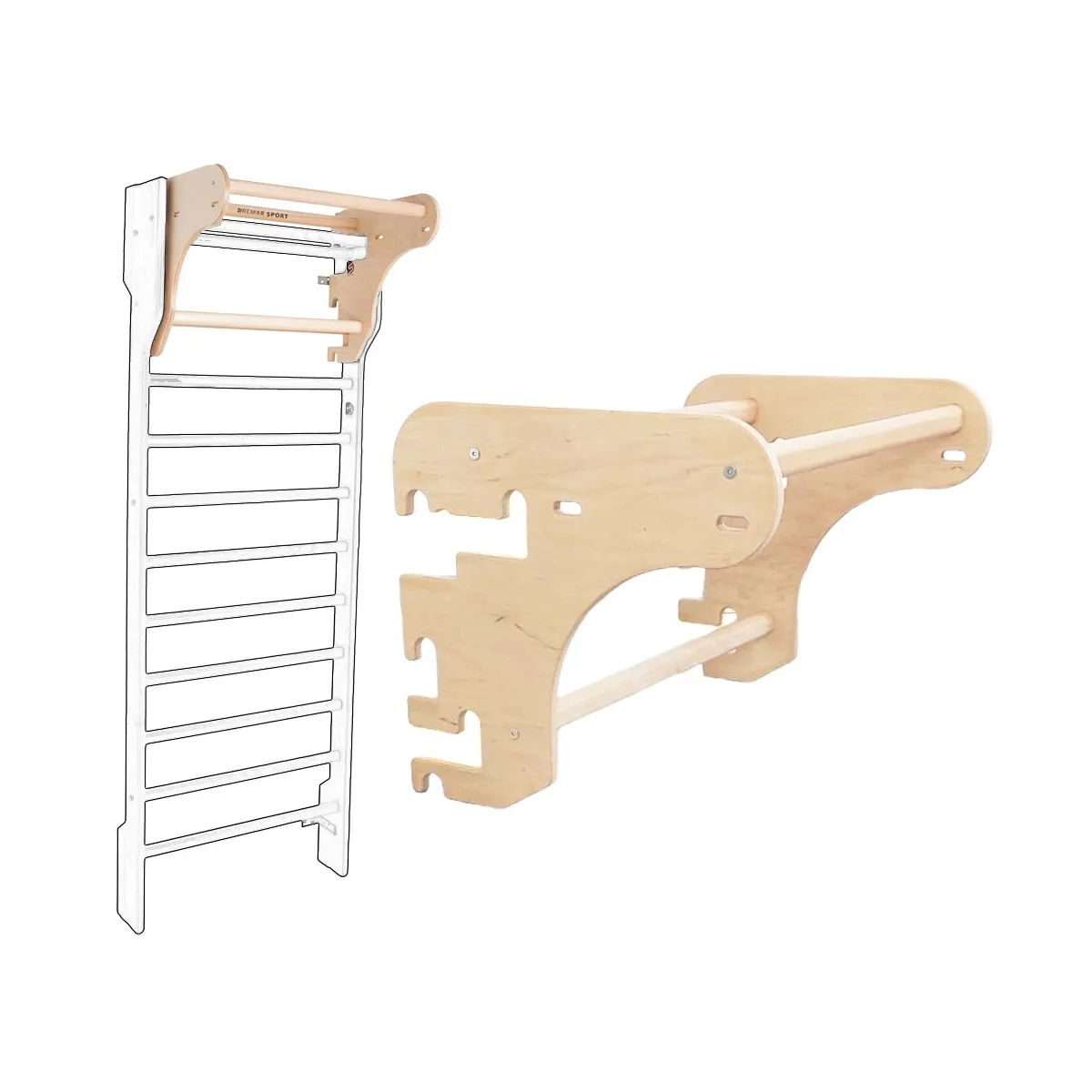 Espansione superiore per spalliere in faggio