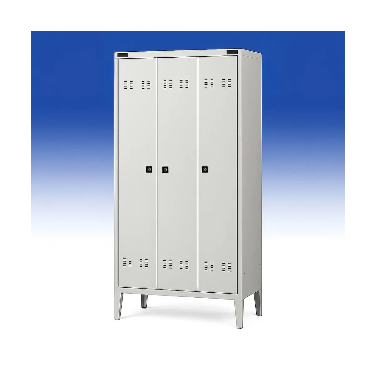 Armadietto metallico a 3 ante