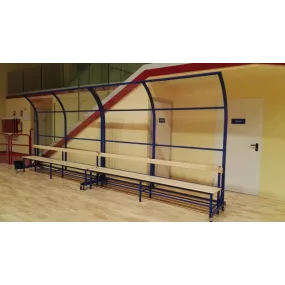 Protezione posteriore per panchine giocatori