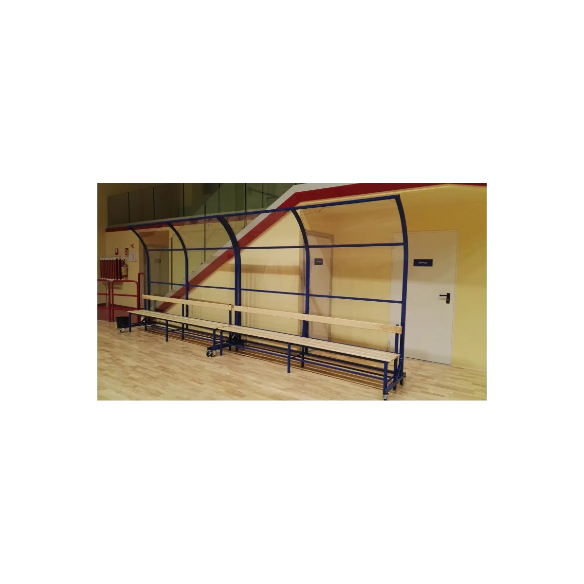 Protezione posteriore per panchine giocatori