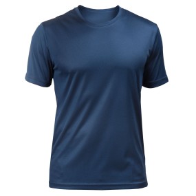 T-Shirt sportiva con retro in micromesh | Blu