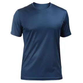 T-Shirt sportiva con retro in micromesh | Blu