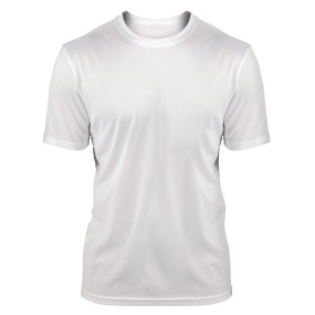 T-Shirt sportiva con retro in micromesh | Bianco