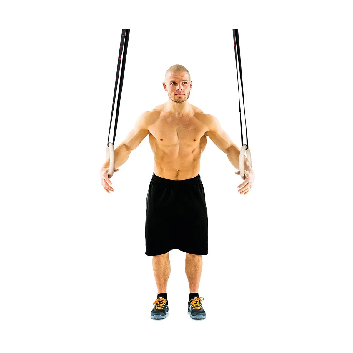 Coppia di anelli in legno lamellare Gymstick