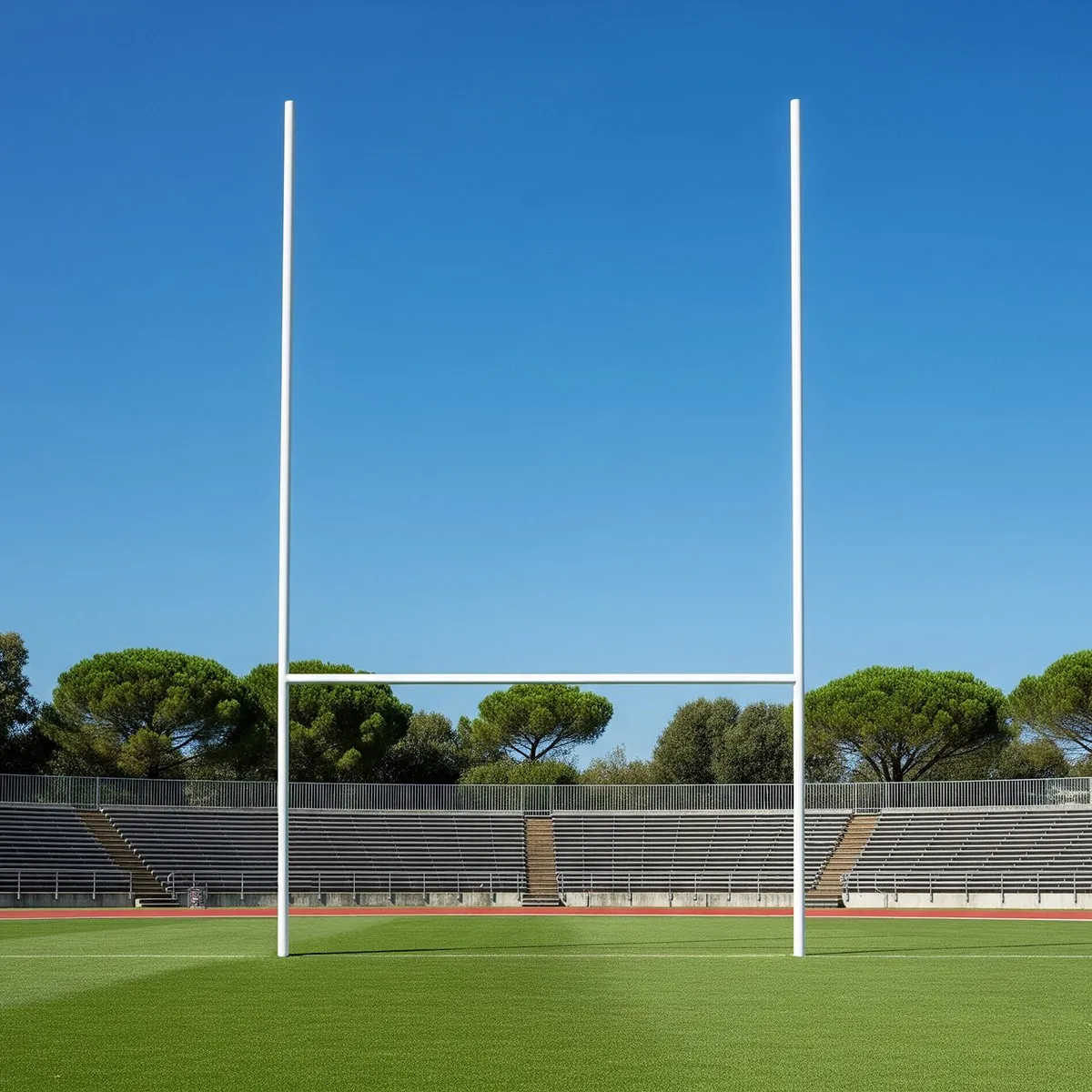 Coppia di porte da rugby in alluminio da competizione