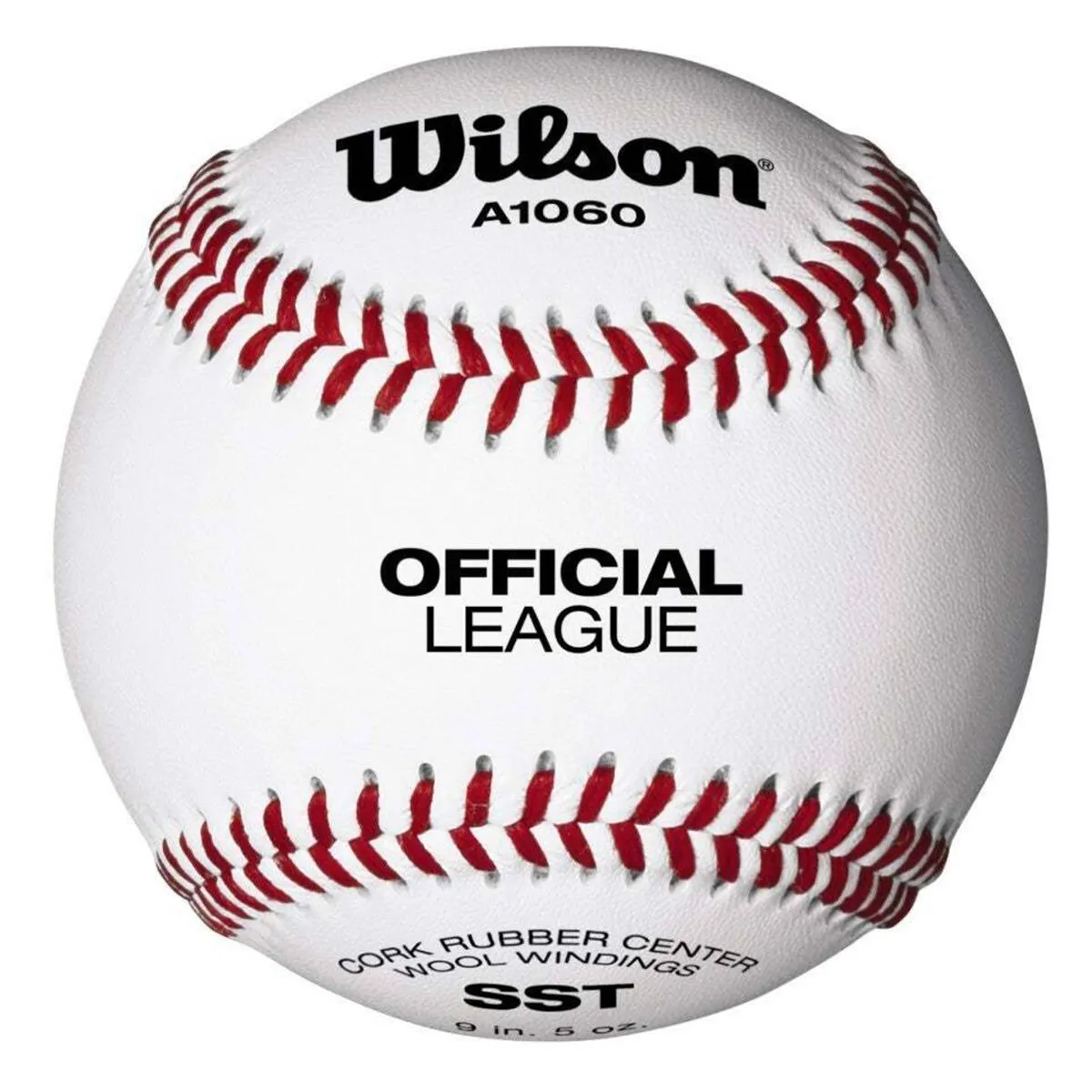 Palla da baseball Wilson WTA1060B in pelle, vista interna