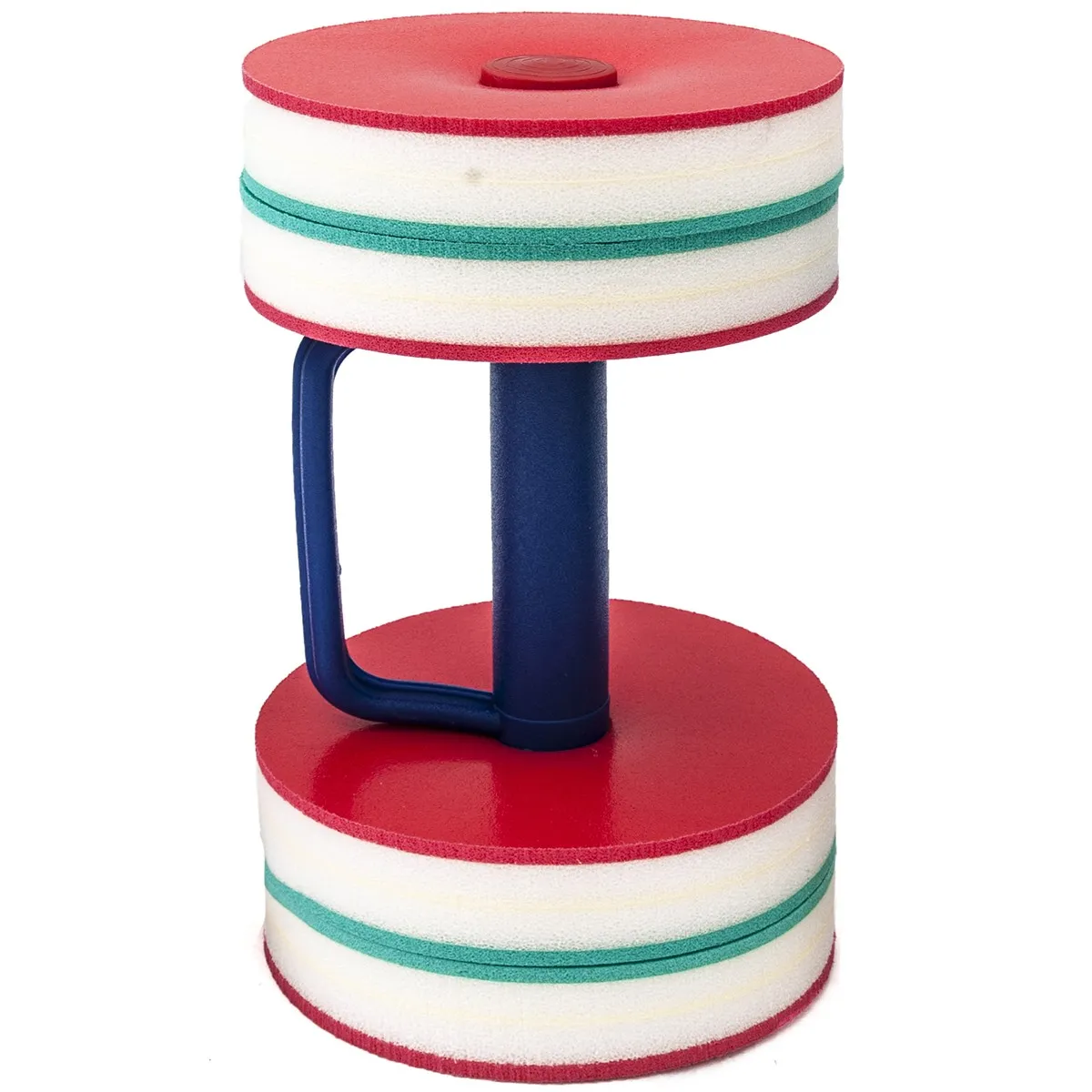 Manubrio galleggiante per aquagym con 4 dischi rotondi