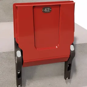 sedile per tribuna con seduta ribaltabile