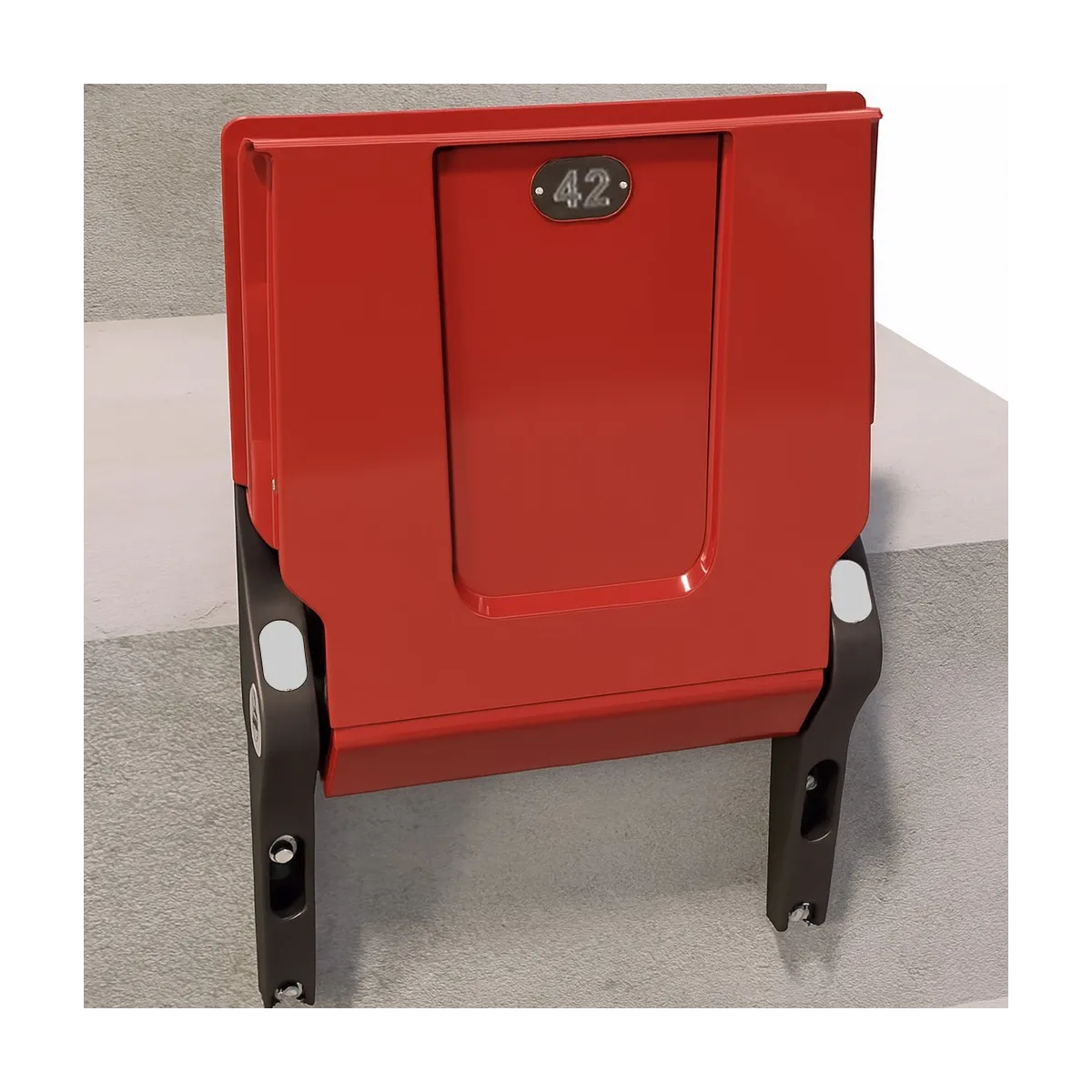 sedile per tribuna con seduta ribaltabile