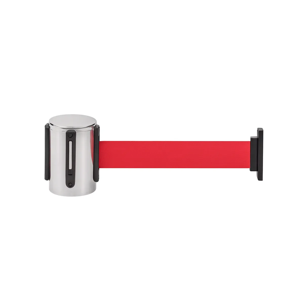 Nastro divisorio con avvolgibile inox da applicare a parete