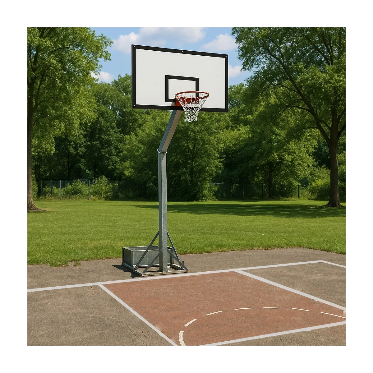 Montante Basket Monotubolare Trasportabile