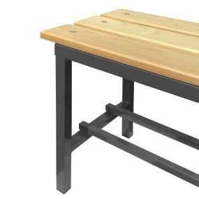 Panchina spogliatoio in acciaio 2 mt