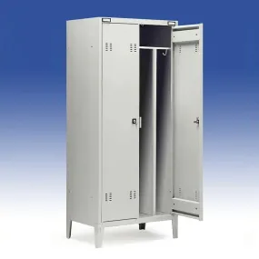 Armadietto spogliatoio con divisorio sporco-pulito aperto doppio