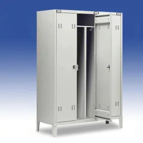 Armadietto spogliatoio con divisorio sporco-pulito APERTO TRIPLO