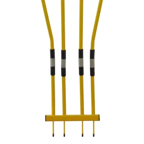 Puntali sagoma snodata per barriera - 180 cm