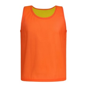 Maglia reversibile adulto giallo/arancio