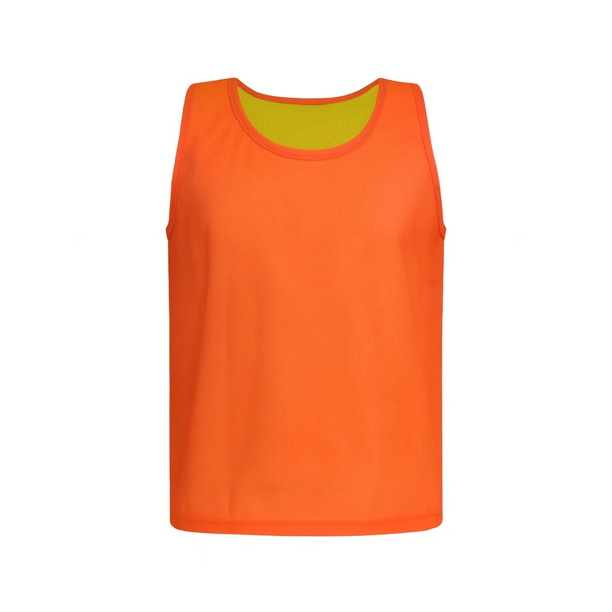 Maglia reversibile adulto giallo/arancio