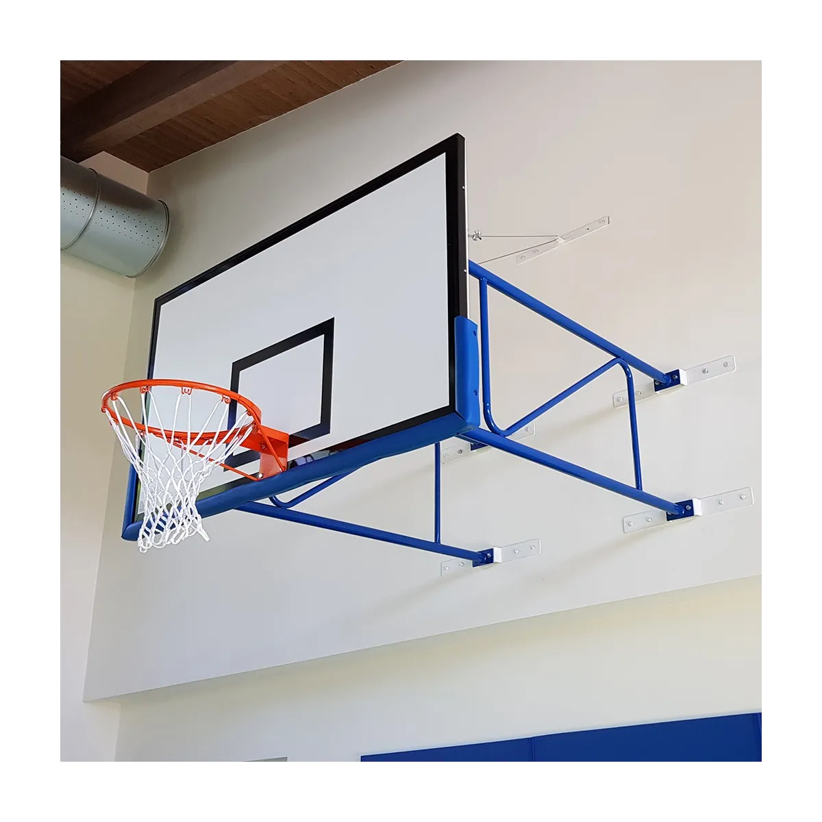 Impianto minibasket a parete sbalzo 185 cm
