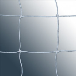 Coppia reti calcio a 5 in polietilene 3 mm, maglia quadrata con nodo