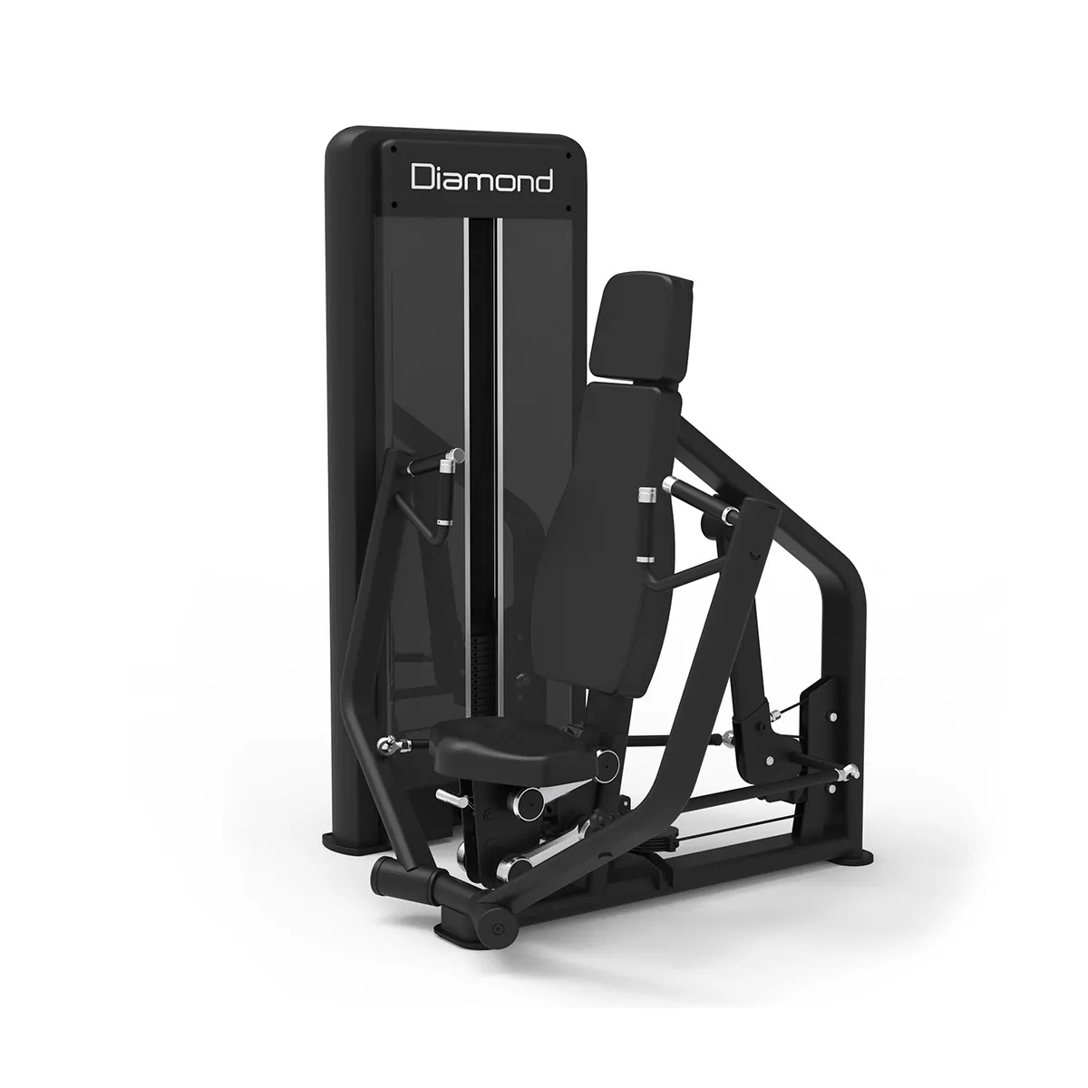 Chest press convergente con pacco pesi