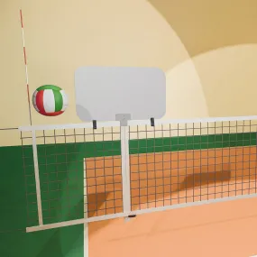 Simulatore di muro per volley agganciabile a rete