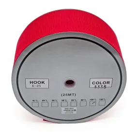 Velcro Industriale 10 cm per Moquette | Rotolo 25 m Rosso