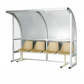 Panchina Allenatori 2 Metri in Alluminio con Sbalzo Ridotto