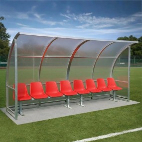 Panchina Allenatori 4 Metri - Alluminio