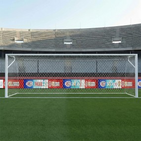 Porte Calcio 7,32x2,44 Reggirete a Gomito 120x100 - Coppia