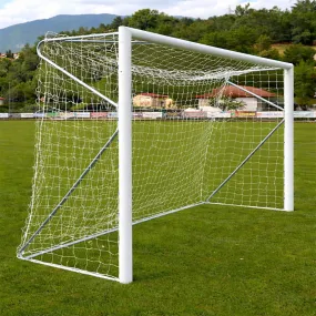 Porta da Calcio 4x2 Fissa in Acciaio Ø 80 mm