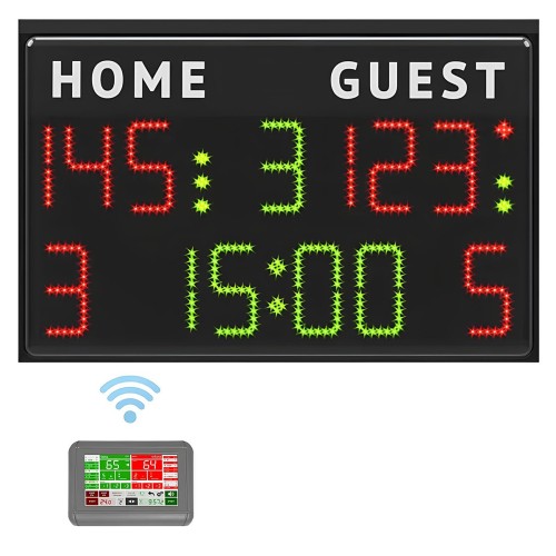 Tabellone elettronico multisport compatto, COMPLETO di consolle