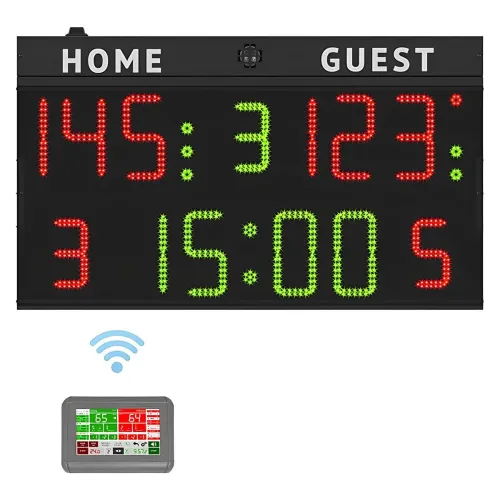 Tabellone elettronico multisport, COMPLETO di consolle Wireless