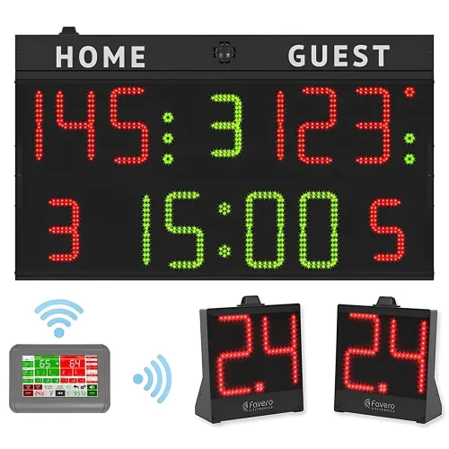 set completo segnapunti + 24 secondi + console