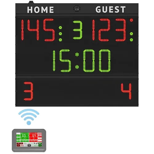 Tabellone elettronico multisport SHL 25, COMPLETO di consolle Wireless