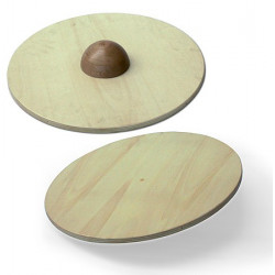 Pedana propriocettiva rotonda in legno da 60 cm