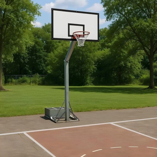 Montante Basket Monotubolare Trasportabile 165 cm