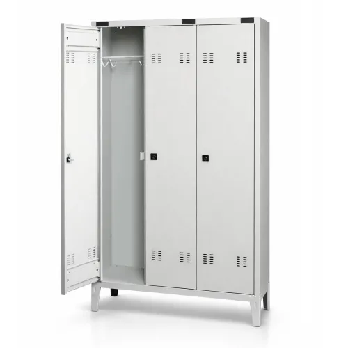 Armadietto Spogliatoio Metallico | 3 ante | Conquest