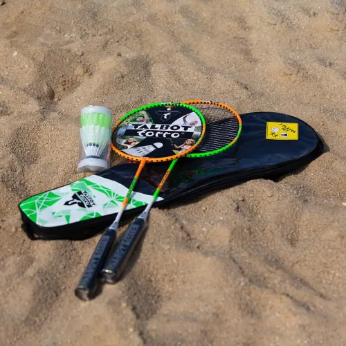 Set 2 racchette badminton Torro Attacker con volani e borsa