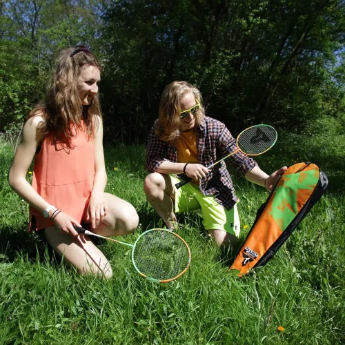 Set 2 racchette badminton Torro Attacker con volani e borsa