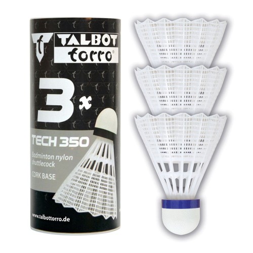 Set di 3 volani per badminton Torro Tech 350