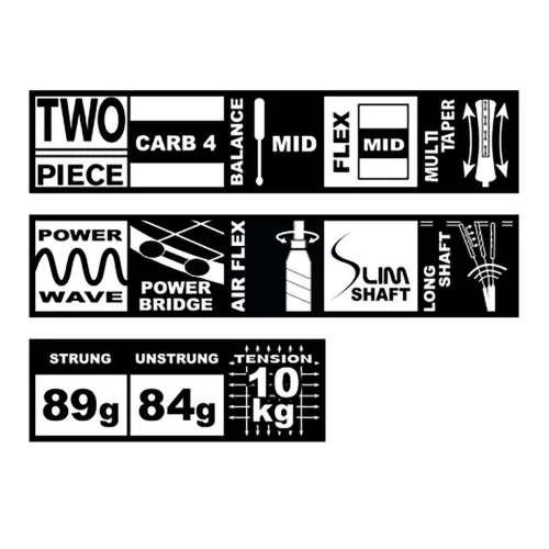 Racchetta badminton Isoforce 951 in Carbon4