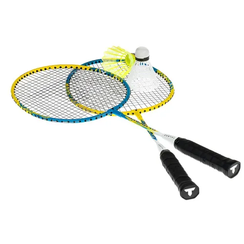 Set 2 racchette badminton junior con volani e borsa