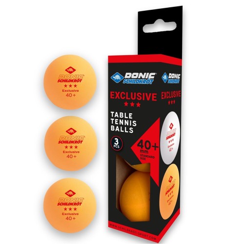 Confezione 3 palline ping pong 3 Star Exclusive