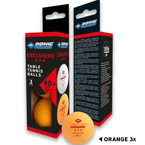 Confezione 3 palline ping pong 3 Star Exclusive