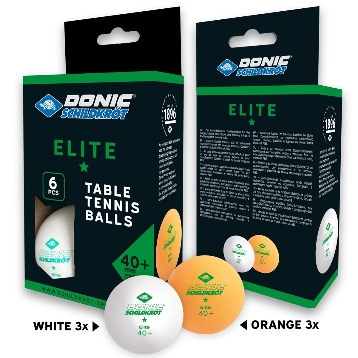 Confezione 6 palline ping pong 1 Star Elite
