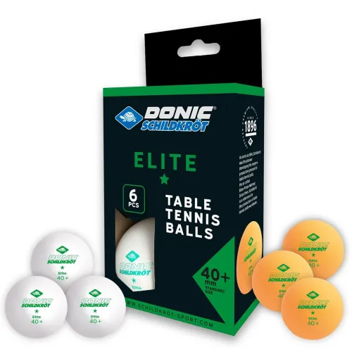 Confezione 6 palline ping pong 1 Star Elite