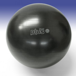 Palla Gymnic Plus 65 cm | Colore nero | Antiscoppio